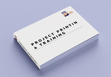 كتيبات التدريب وطباعة المشاريع